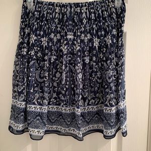 Max Studio Blue Floral Skirt (m)
